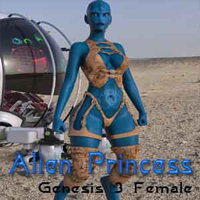 Alien Princess For Genesis 3 Female