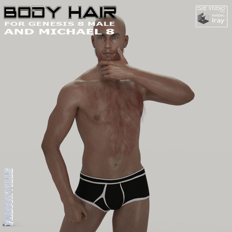 Body Hair For Genesis 8 Male And Michael 8
