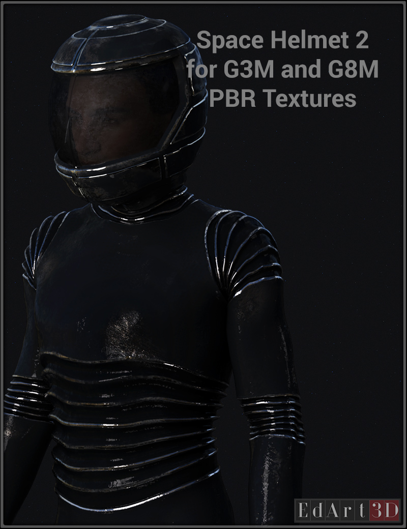 Space Helmet Two For G3M & G8M PBR Textures