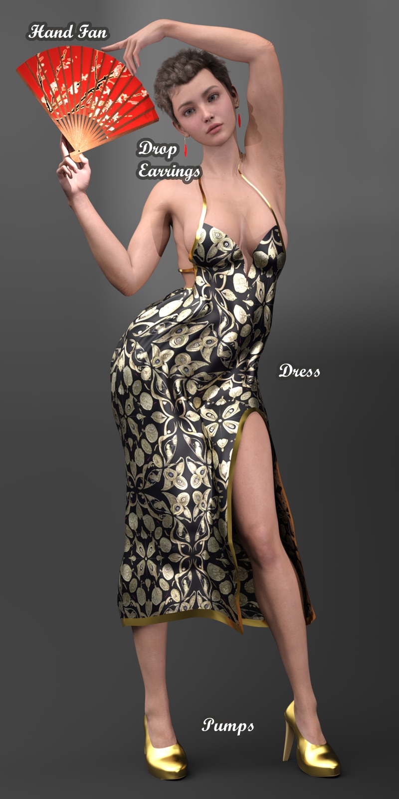 Elegance Slit Dress dForce G9/G8F/G8.1F