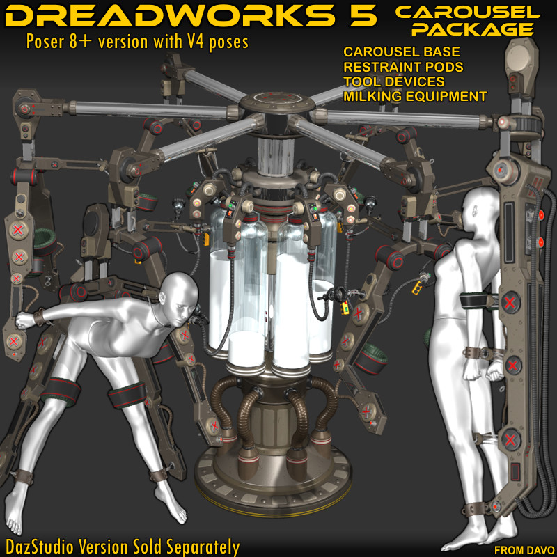 "Dreadworks 5" Carousel Pack For Poser 8+