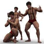 Farconville's Wrestler Poses 2 for Michael 4