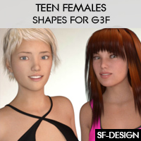 Teen Females - Shapes for Genesis 3 Female