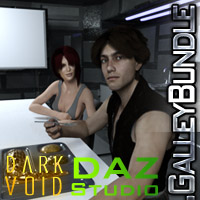 Dark Void Galley And Poses For G3 Bundle Daz Studio