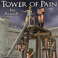 Tower Of Pain For Poser 8+