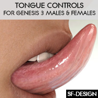 Tongue Controls For Genesis 3 Males And Females