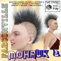 Mohawk 2 For Genesis, V5, M5, G2F, V6, G2M, M6, G3F, V7, G2M And M7