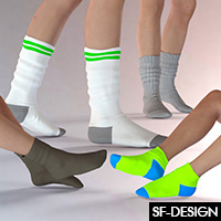 More Fun Socks For Genesis 3 Males