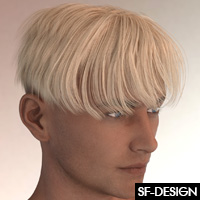 Shades Add On For Bowl Cut Hair For Genesis 3 Males