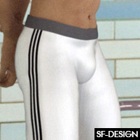 Jammers And Compression Shorts For Super Body Suit For Genesis 3 Males