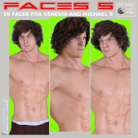 Faces 5 For Genesis Male, Michael 5 And Heroic Michael 5