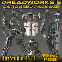 "Dreadworks 5" Carousel Pack For DazStudio 4.8+