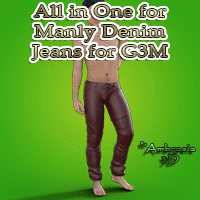 All In One For Manly Denim Jeans For G3M