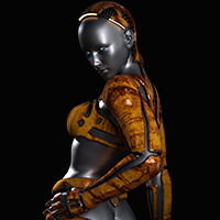 Pin-Up Gynoid Phase 9 For G3F PBR Textures