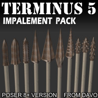 Terminus 5 "Impalement Pack" for Poser 8+