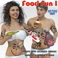 Food Fun I (Now Serving Dessert) for Daz Studio