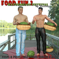 Food Fun II (Watermelon Festival) For Daz Studio Iray