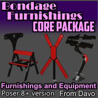 Bondage Furnishings Core Package For Poser