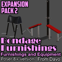 Bondage Furnishings Expansion Pack 2 For Poser
