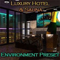 Luxury Hotel Room and Sauna - Environment Preset