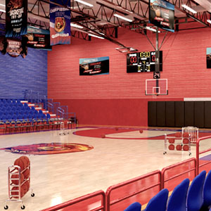HS Basketball Gym Blazing Bears