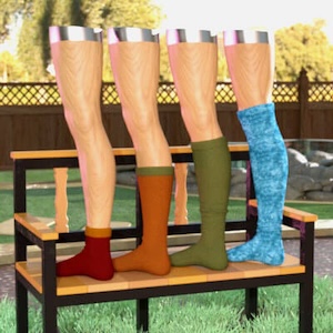 Earth Works For Lots O' Socks For Genesis 8 Females