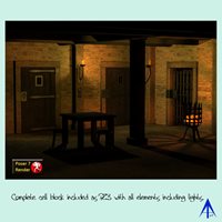 Cell block scene
