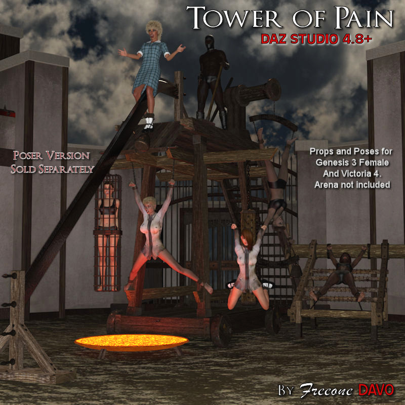 Tower Of Pain For DazStudio 4.8+
