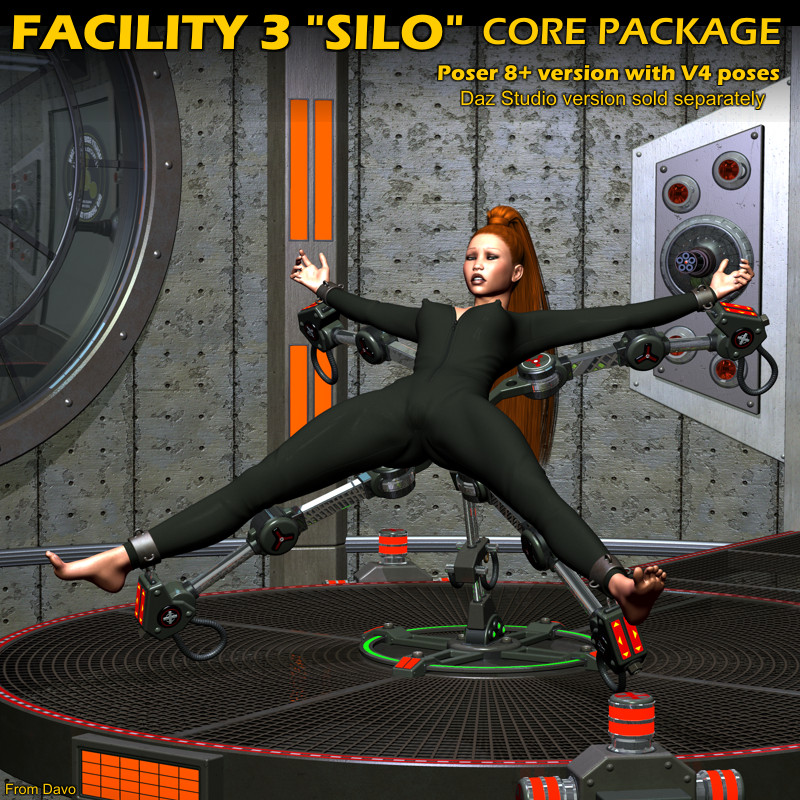 Facility 3 "Silo" Core Package For Poser 8+