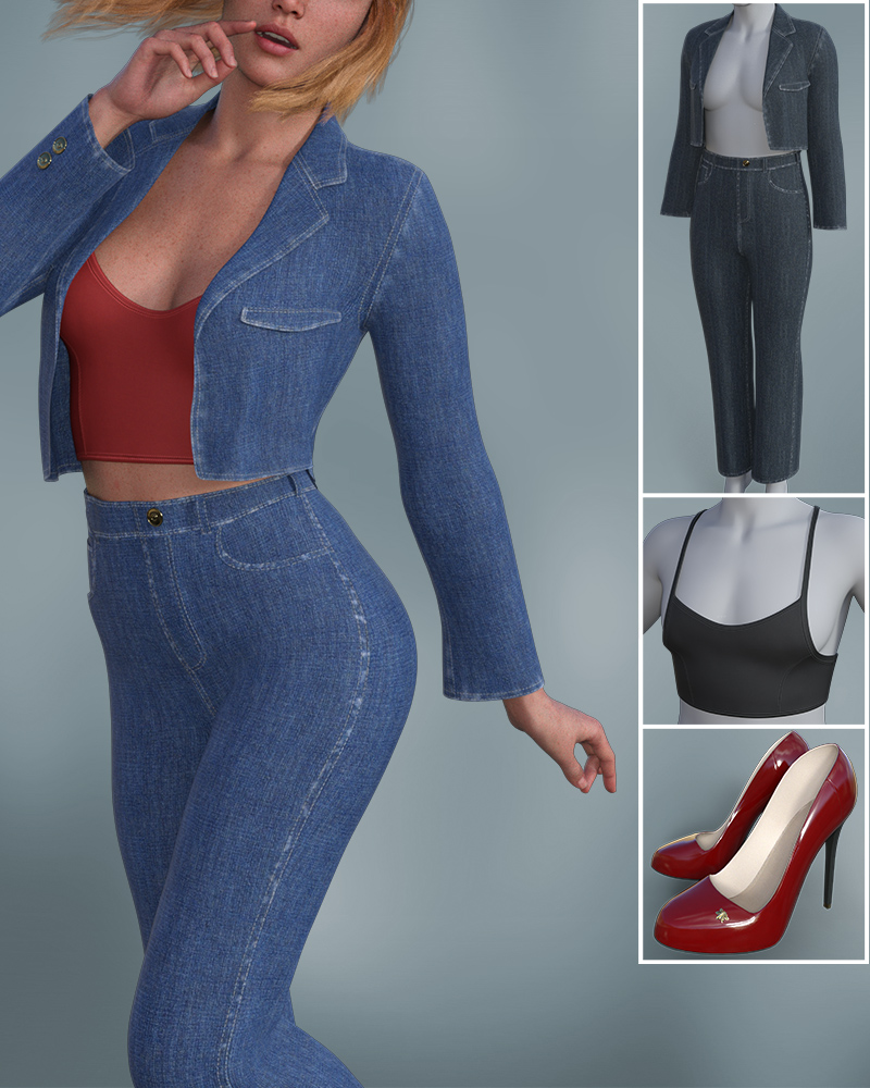 dForce FB Denim Clothing