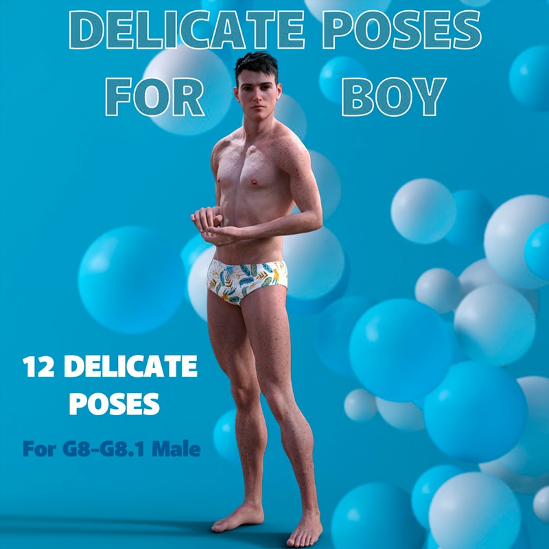 Delicate Poses for Boy Vol. 01 for G8M and 8.1M