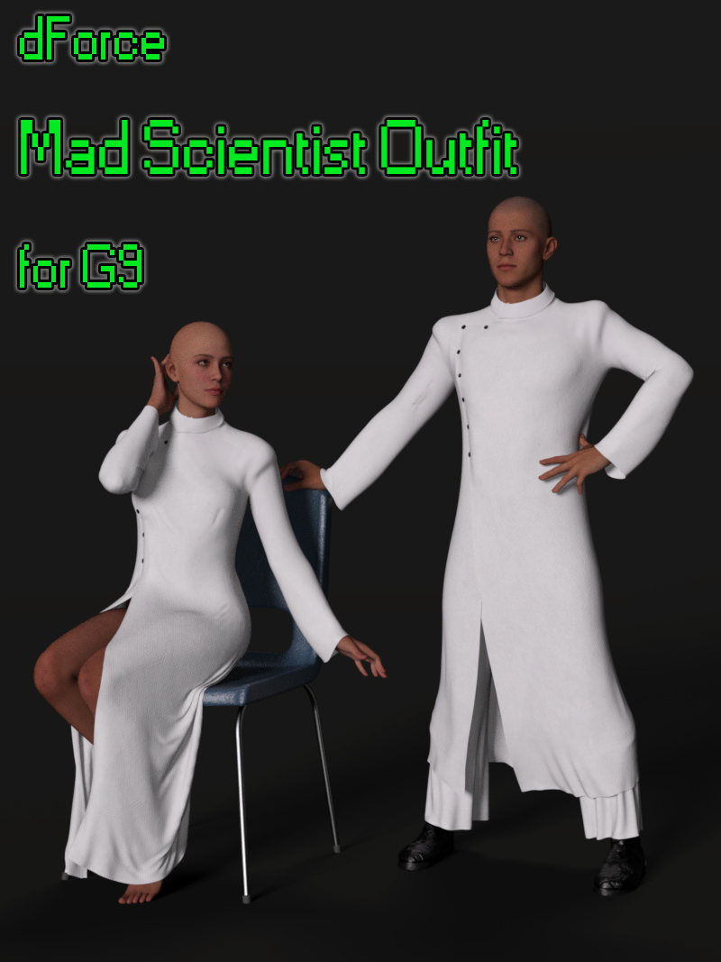 dForce Mad Scientist Outfit for G9