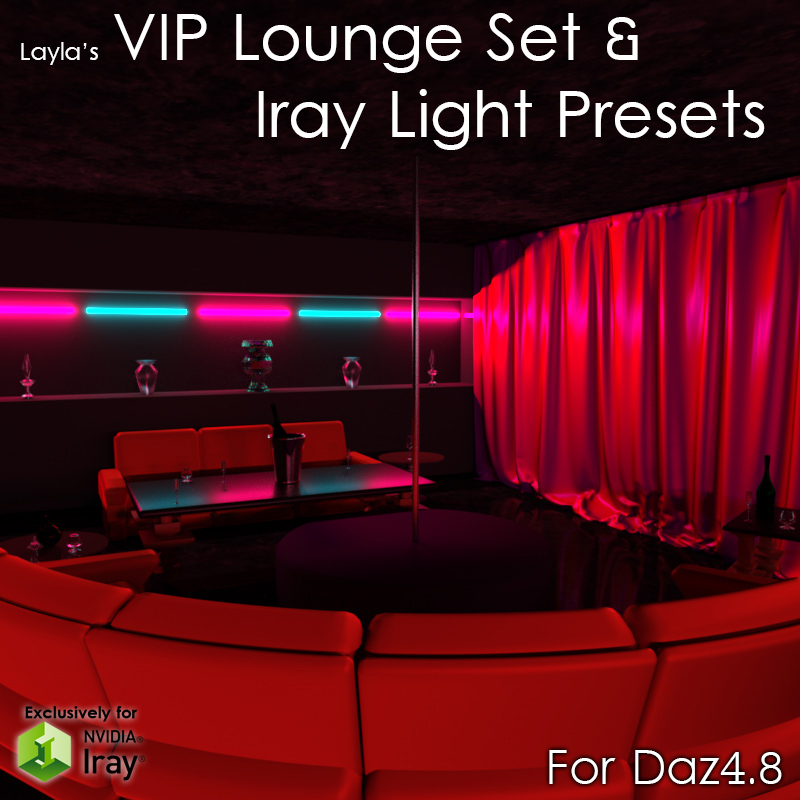 Night Club VIP Lounge And Iray Lights