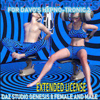 Hypnotic Poses For Davo Hypno-Tronic 2 Daz Studio EXTENDED LICENSE