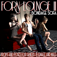 Forn Lounge II Series Morphing Sofa For Daz Studio Genesis 8