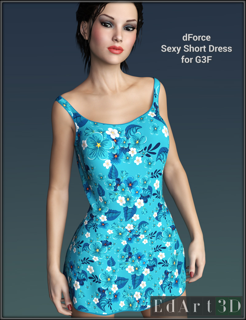 dForce Sexy Short Dress for G3F