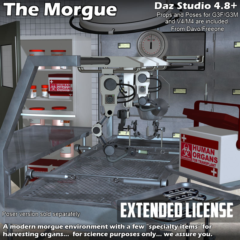 The Morgue For DazStudio 4.8+ EXTENDED LICENSE