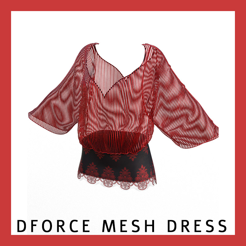 dForce Mesh Dress G9/G8.1F/G8F