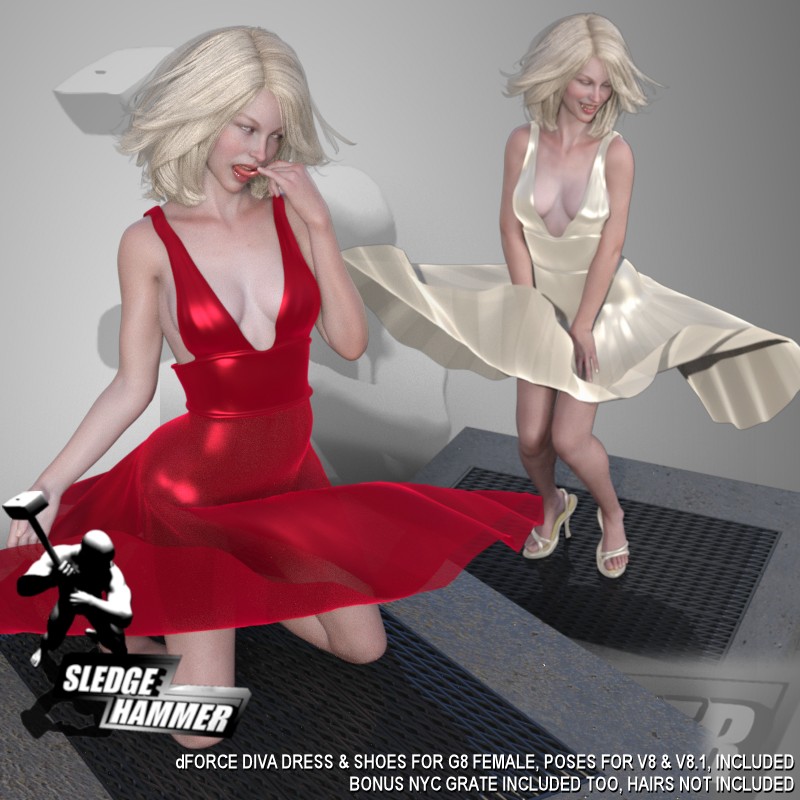 dForce Diva Dress For G8F
