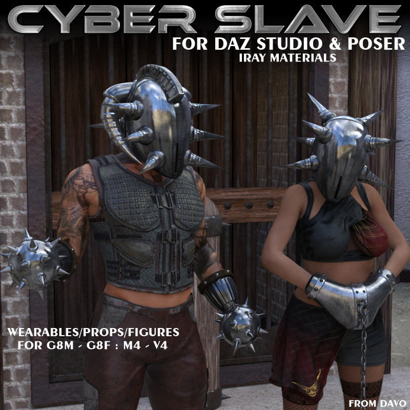 "Cyber Slave" for Daz Studio and Poser