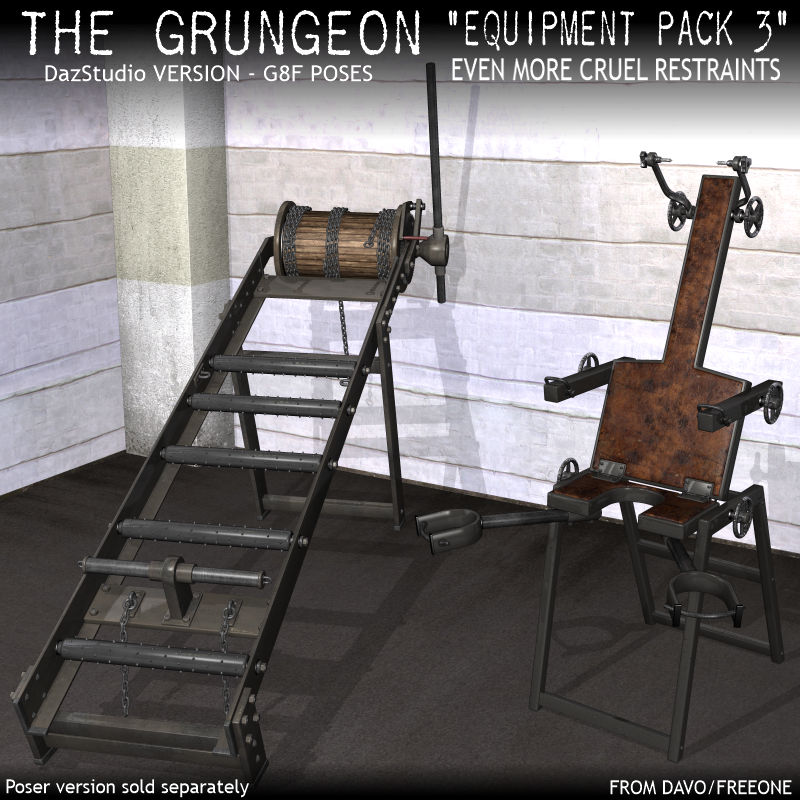 The Grungeon "Equipment Pack 3" for DazStudio