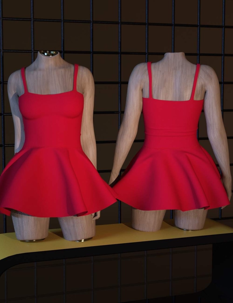 3DL dForce Casual Crush Dress For G8F/G9
