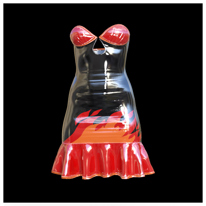 Bodycon Ruffle Dress G8F/G8.1F