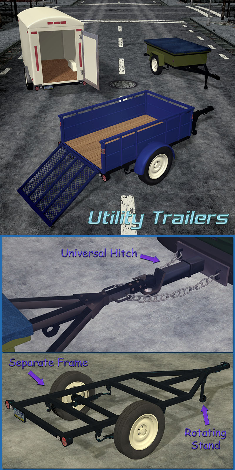 Utility Trailers Set