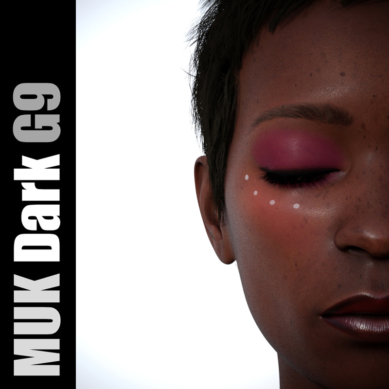 MUK Dark - Makeup Kit for dark-skinned Genesis 9 females