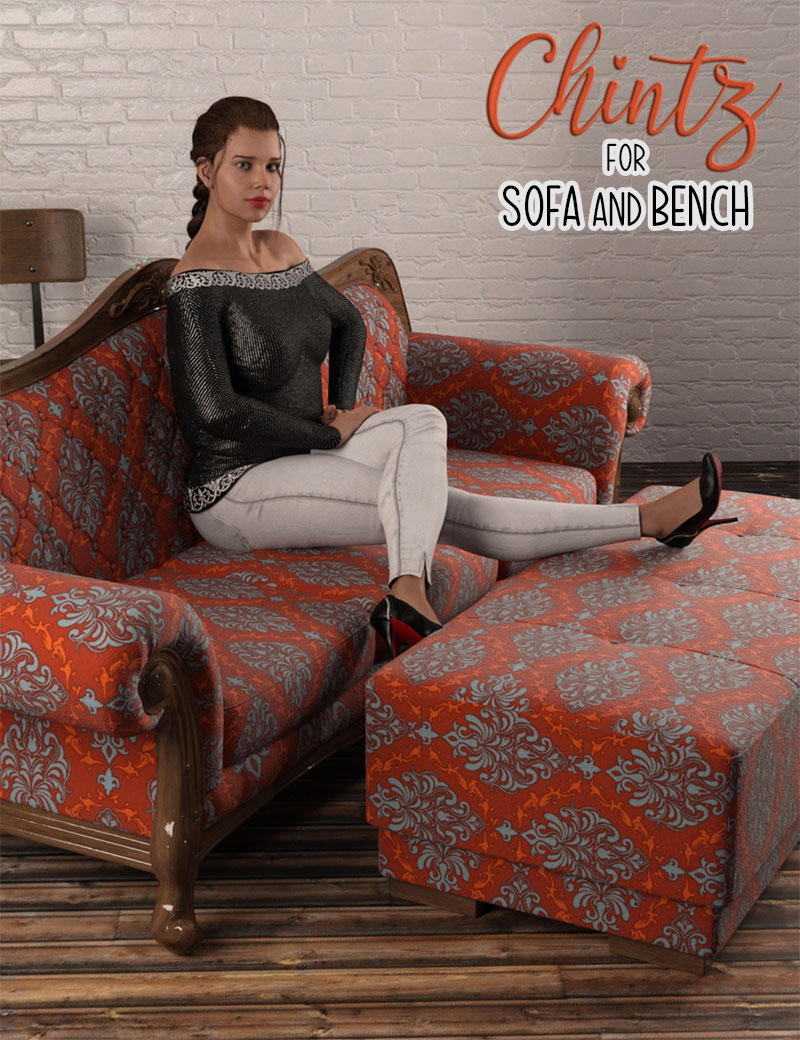 Chintz For Sofa And Bench