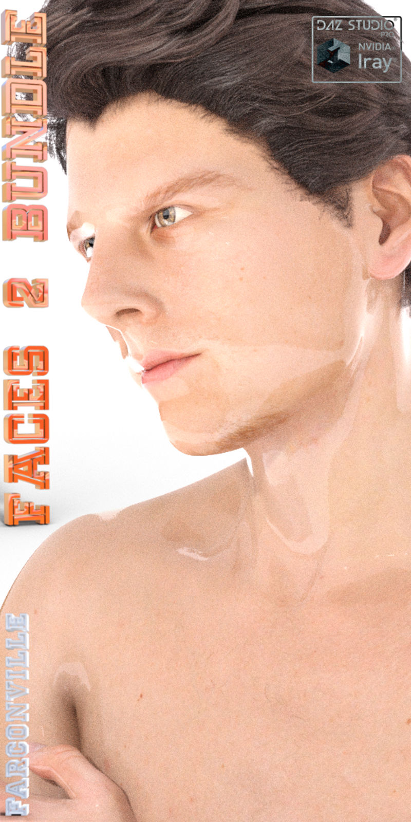 Faces 2 Bundle For Genesis, M5, Genesis 2 Males, M6, Genesis 3 Males And M7