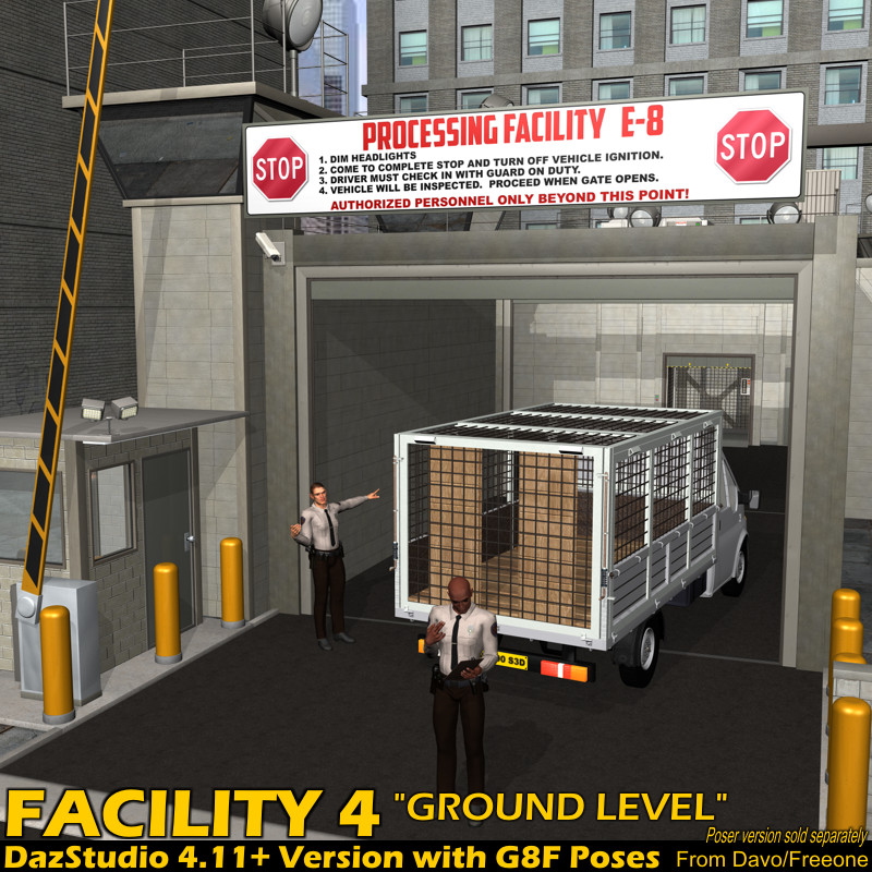 Facility 4 Ground Level For DazStudio 4.8+