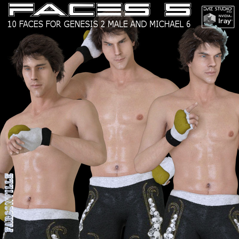Faces 5 For Genesis 2 Male And Michael 6