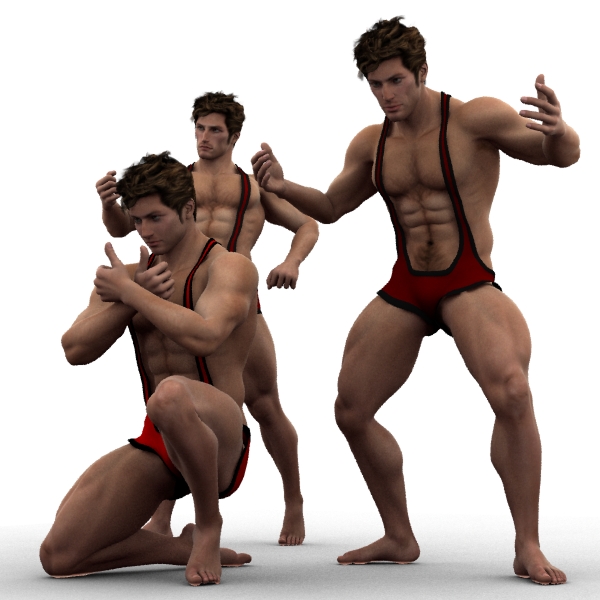 Farconville's Wrestler Poses 2 for Michael 4